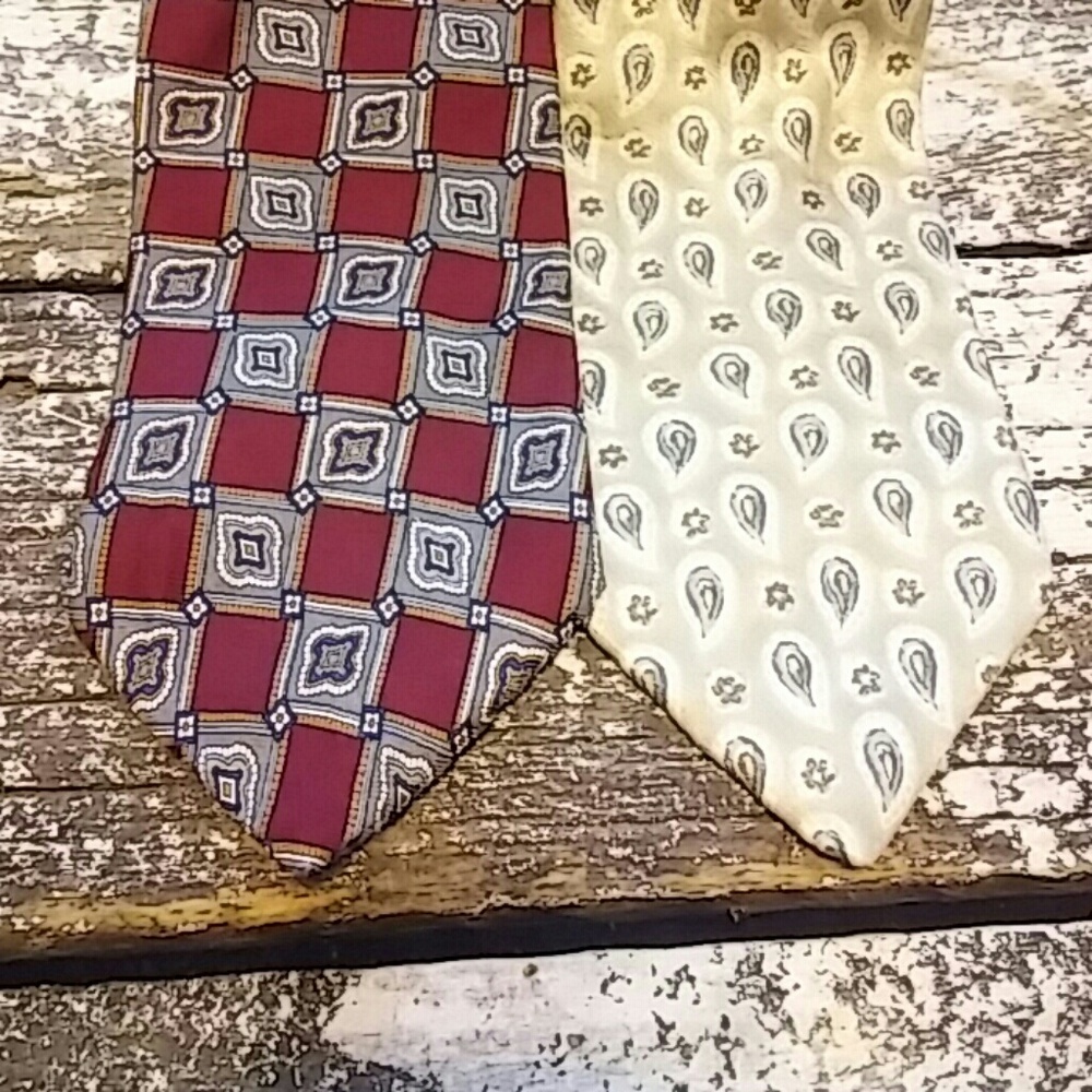 Geoffrey Beene silk tie lot